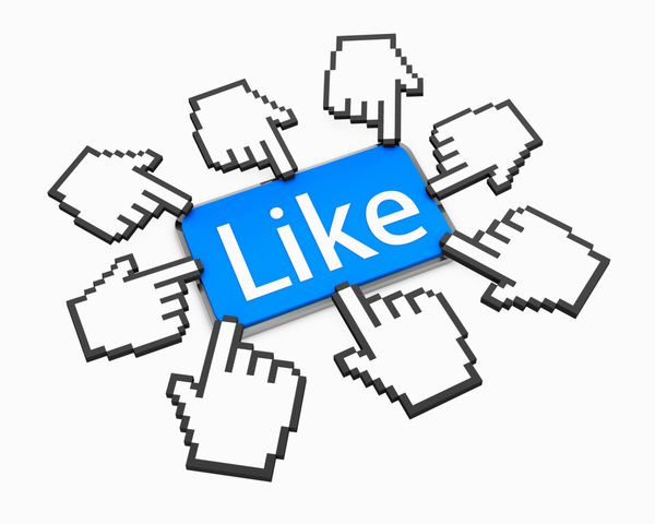 نشانگر دست شکل ماوس انگشت شست مانند فیس بوک خوب دکمه نماد نماد سه بعدی اشتراک گذاری رسانه های اجتماعی خوب