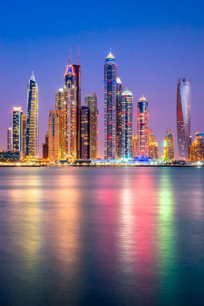 آسمان خراش ها در مارینا دبی امارات متحده عربی
