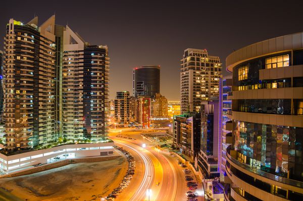 دبی امارات متحده عربی در شب