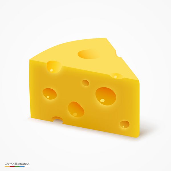 پنیر مثلثی شکل بردار