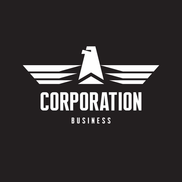 شرکت - Eagle Sign in Classic Graphic Style for Business Company