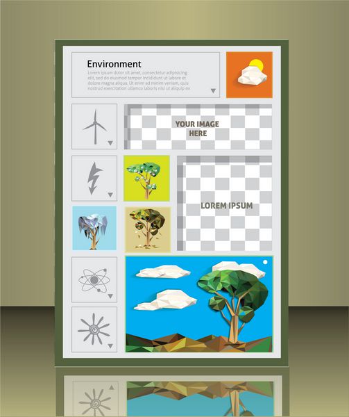 طراحی جلد طبیعت محیط زیست و اکولوژی