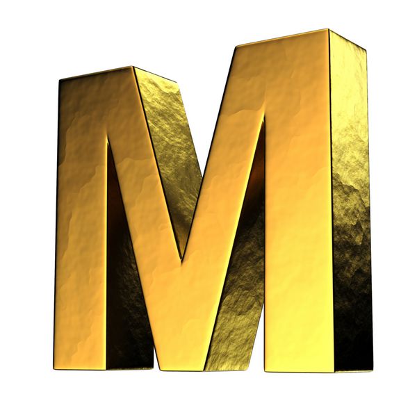 حرف M از الفبای طلایی یک مسیر قطع وجود دارد