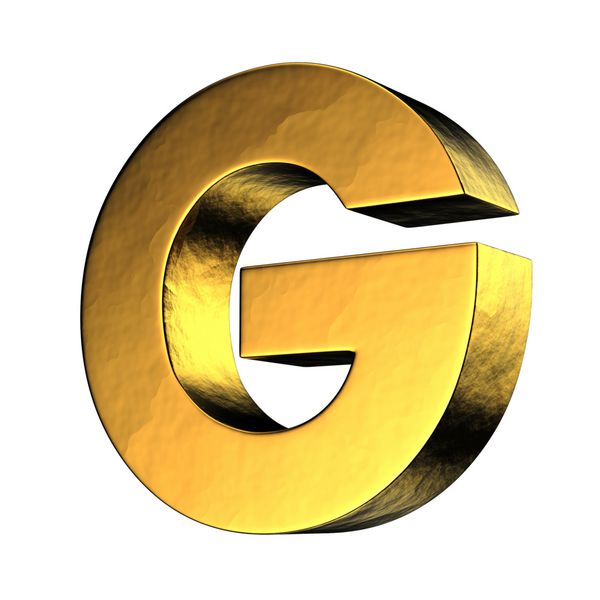 حرف G از الفبای جامد طلایی یک مسیر قطع وجود دارد