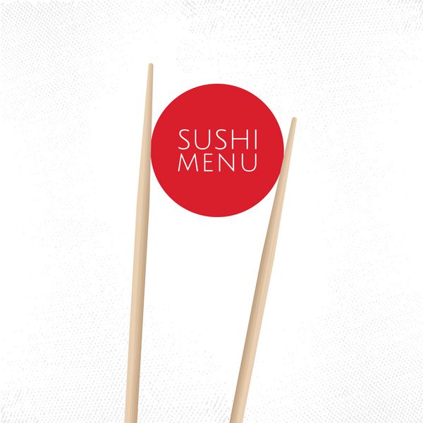 الگوی جلد منوی سوشی رستوران غذاهای ژاپنی
