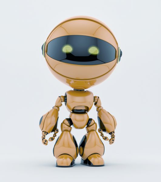 موجود رباتیک ناز با چشمان زرد