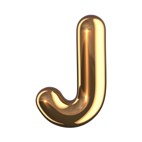 حرف J از الفبای گرد طلایی یک مسیر قطع وجود دارد