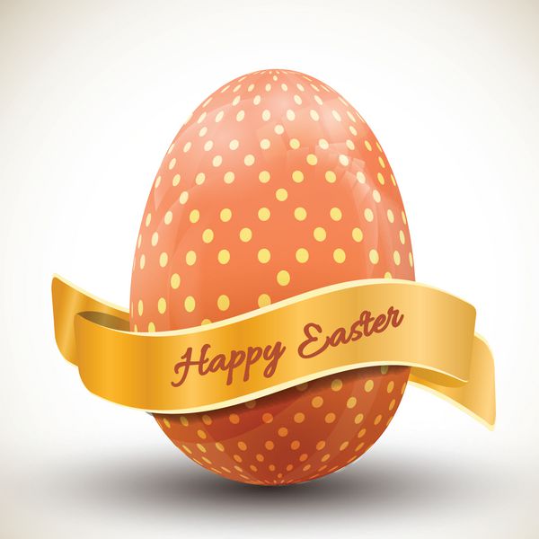 نماد تخم مرغ عید پاک وکتور حاوی شفافیت‌ها است