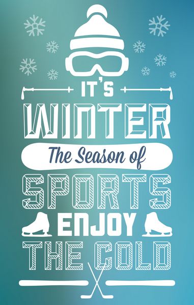 کارت پستال سرگرمی و سرگرمی ورزش های زمستانی