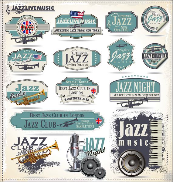نشان ها و برچسب های موسیقی جاز