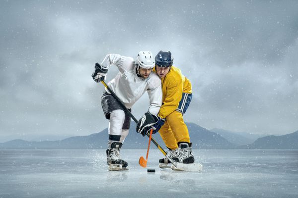 بازیکنان هاکی روی یخ