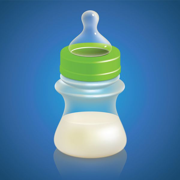 وکتور شیشه شیر کودک