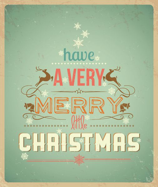 تایپوگرافی کارت تبریک کریسمس کریسمس بسیار مبارکی داشته باشید وکتور