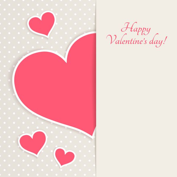 کارت تبریک روز ولنتاین با جایی برای متن شما