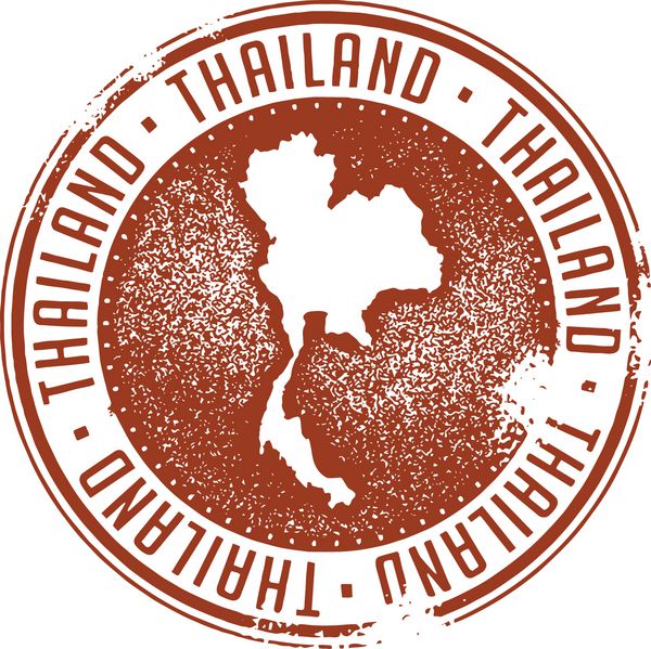 تمبر لاستیکی کشور تایلند قدیمی