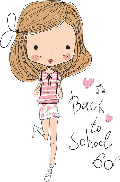دختر بازگشت به مدرسه