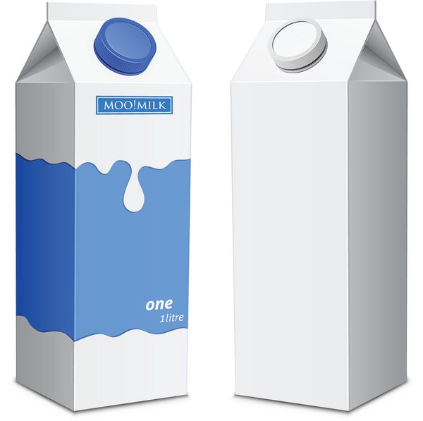 قالب جعبه شیر کارتن های شیر با درپوش پیچ