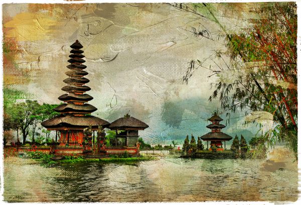 معابد مرموز بالی آثار هنری به سبک نقاشی