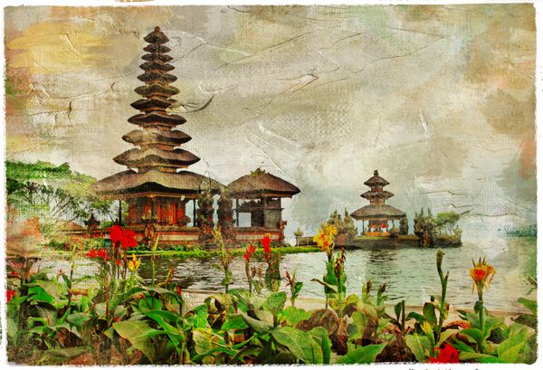 معابد اسرارآمیز بالی آثار هنری به سبک نقاشی