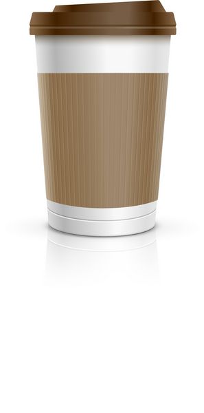 فنجان قهوه یکبار مصرف وکتور