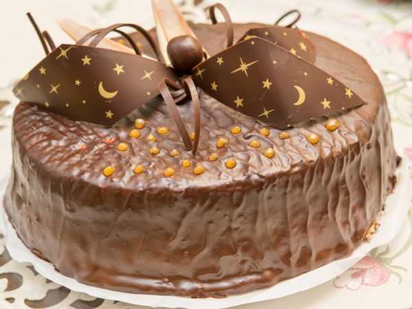کیک شکلاتی از نزدیک