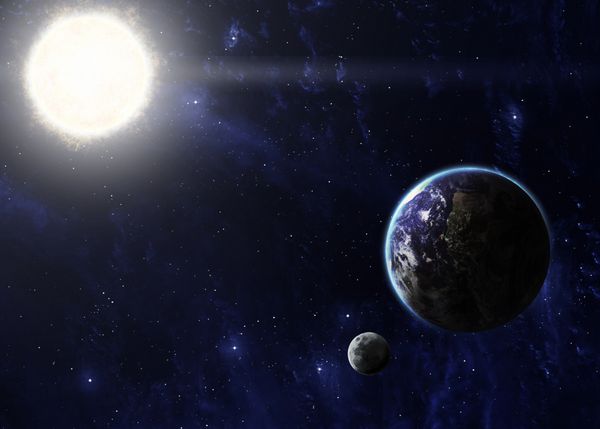 منظومه شمسی - سیاره زمین عناصر این تصویر توسط ناسا ارائه شده است