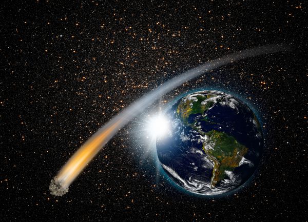 حمله سیارک به زمین عناصر این تصویر ارائه شده توسط ناسا