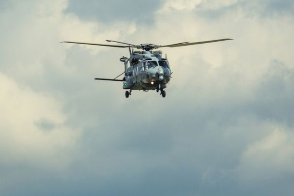 برلین آلمان - 20 مه 2014 هلیکوپتر نظامی چند منظوره NH90 NFH NHIndustries