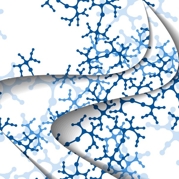 تصویر رنگارنگ DNA ترکیب دیجیتال