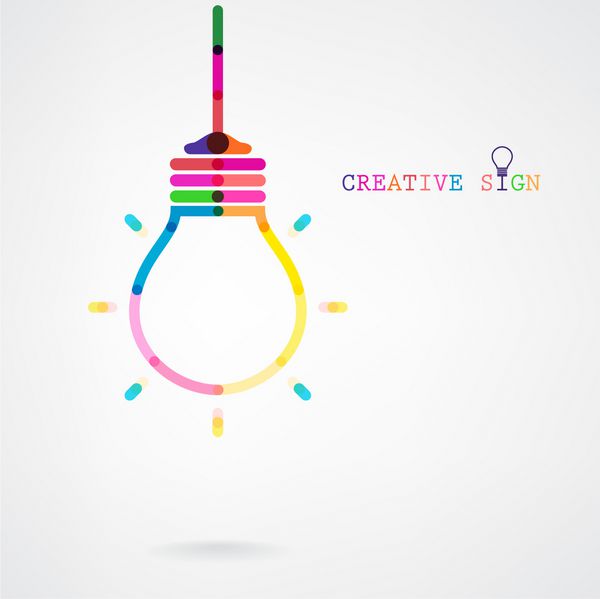 پس زمینه مفهومی ایده لامپ خلاقانه طراحی بروشور جلد بروشور پوستر ایده کسب و کار پس زمینه انتزاعی وکتور