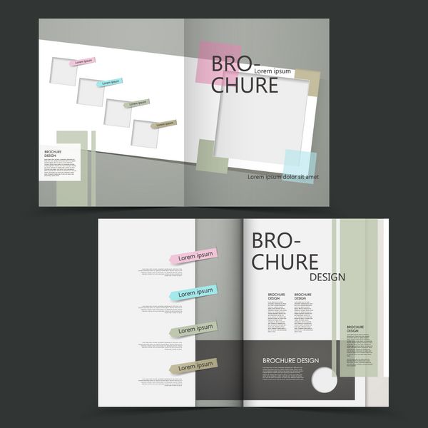 قالب طراحی بروشور با صفحات گسترده