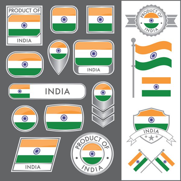 مجموعه عظیم وکتوری از پرچم های هند در چندین سبک مختلف در مجموع 17 درمان منحصر به فرد وجود دارد که برای کاربردهای مختلف مفید خواهد بود