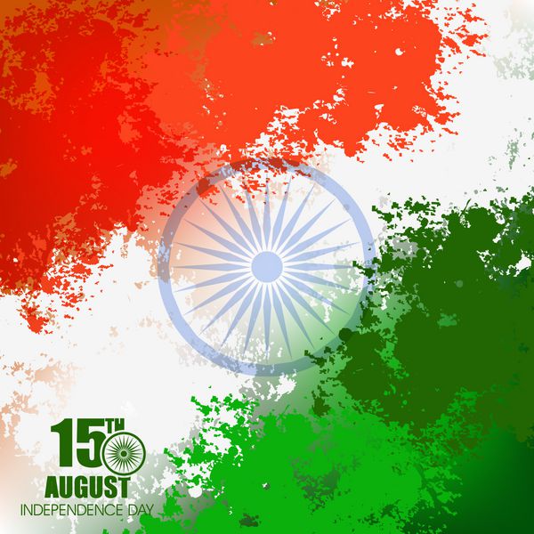 جشنواره روز استقلال هند مبارک با مفهوم خوب طراحی کارت تبریک زیبا و وکتور پس زمینه 