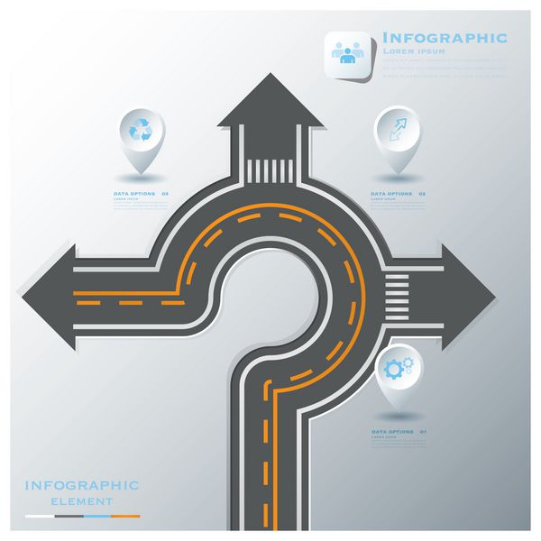 الگوی طراحی اینفوگرافیک علامت تجاری جاده خیابان ترافیک
