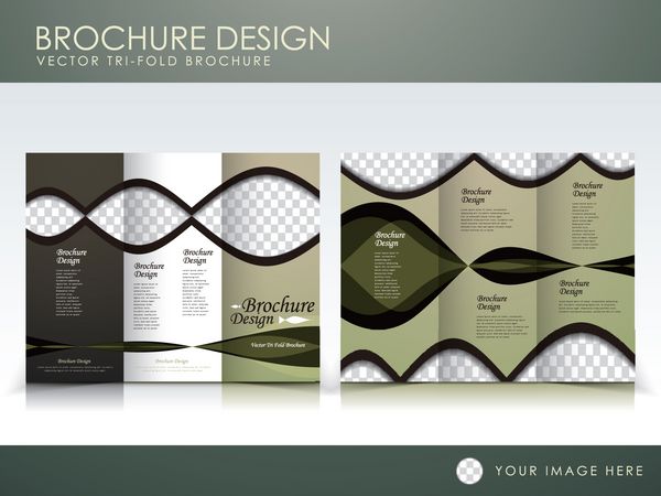الگوی طراحی بروشور با صفحات گسترده