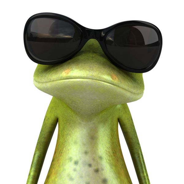 Grenouille avec des lunettes