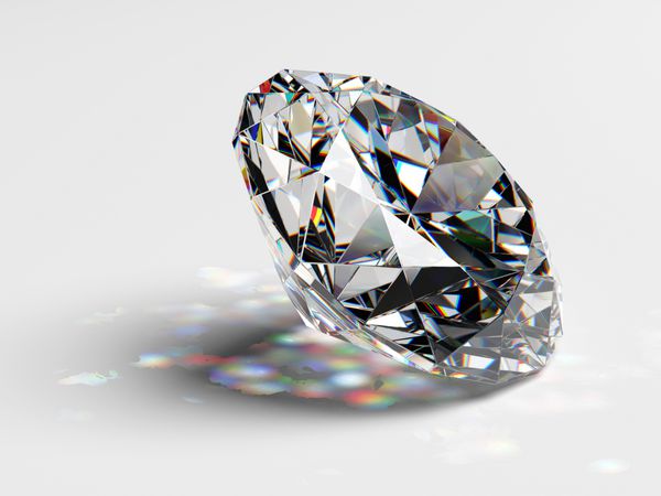 جواهر الماس با مواد سوزاننده
