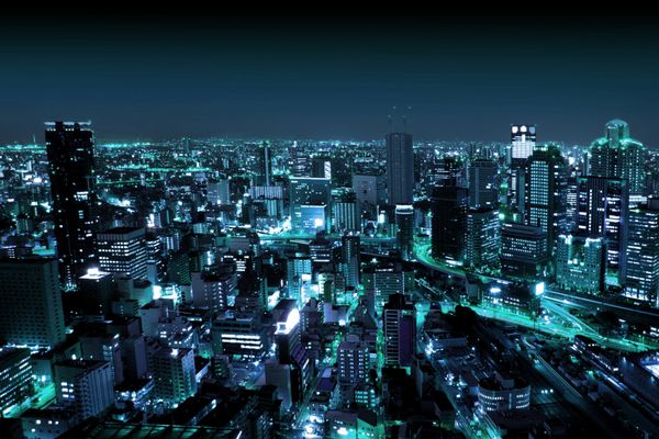 شهر شهری در شب