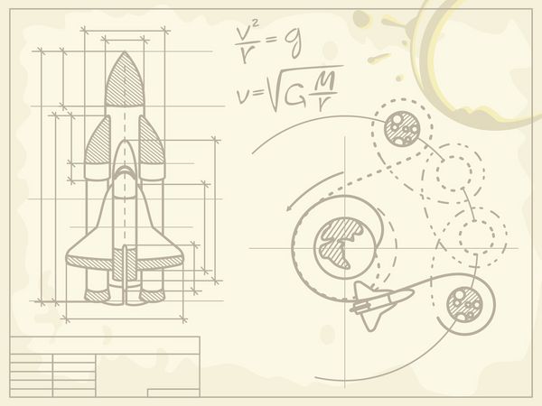 نقشه سفینه فضایی و مسیر پرواز آن