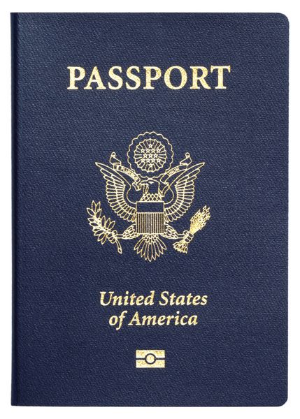 پاسپورت ما جدا شده در پس زمینه سفید