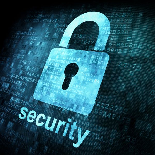 مفهوم امنیتی قفل روی صفحه دیجیتال