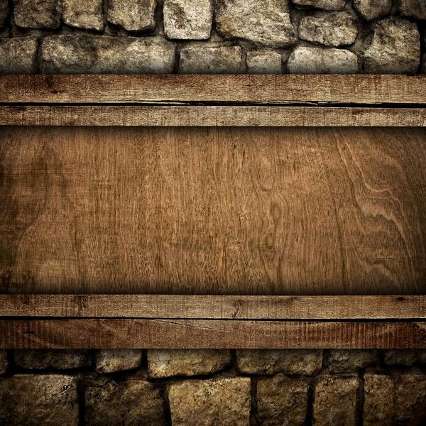تخته چوب روی سنگ