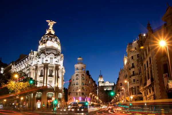 Gran Via در مادرید اسپانیا اروپا