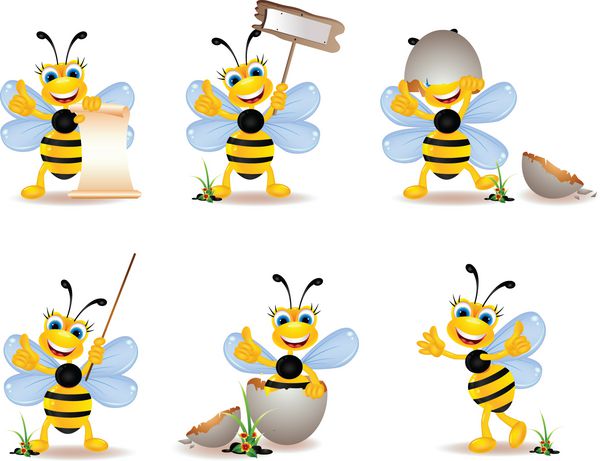 مجموعه کارتونی زنبورهای زیبا