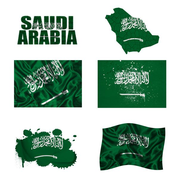 کلاژ پرچم عربستان سعودی