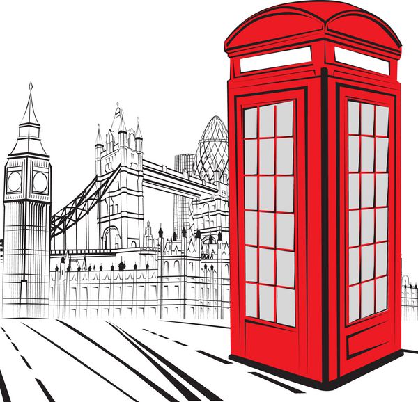 طرحی از شهر لندن