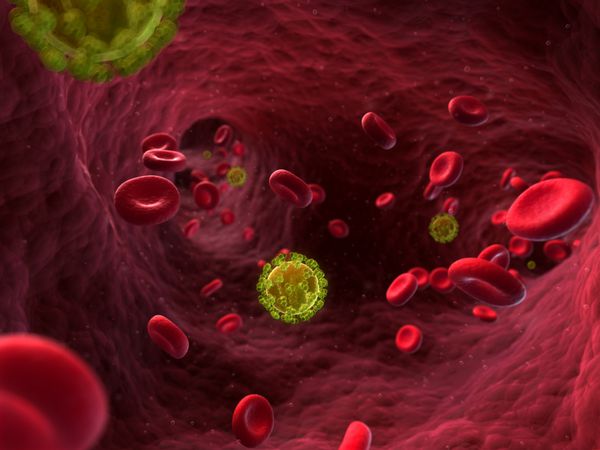 تصویر سه بعدی از ویروس HIV