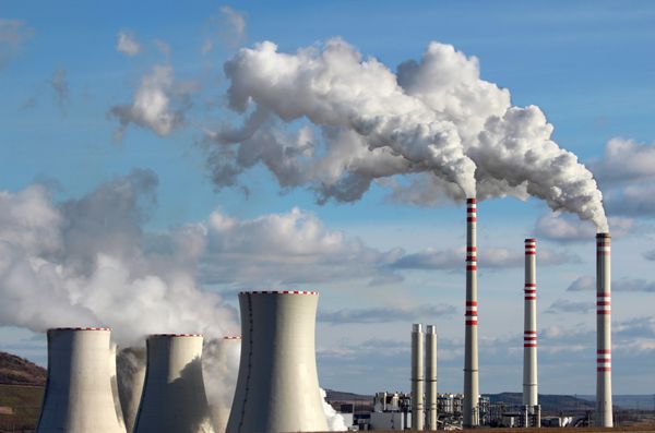 انتشار گازهای گلخانه ای از نیروگاه زغال سنگ