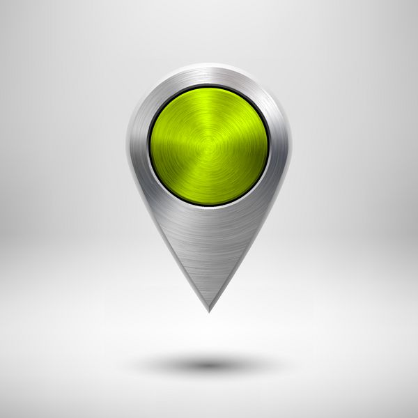 اشاره گر نقشه فناوری با بافت فلز سبز
