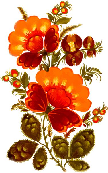 گل های تزئینی نارنجی